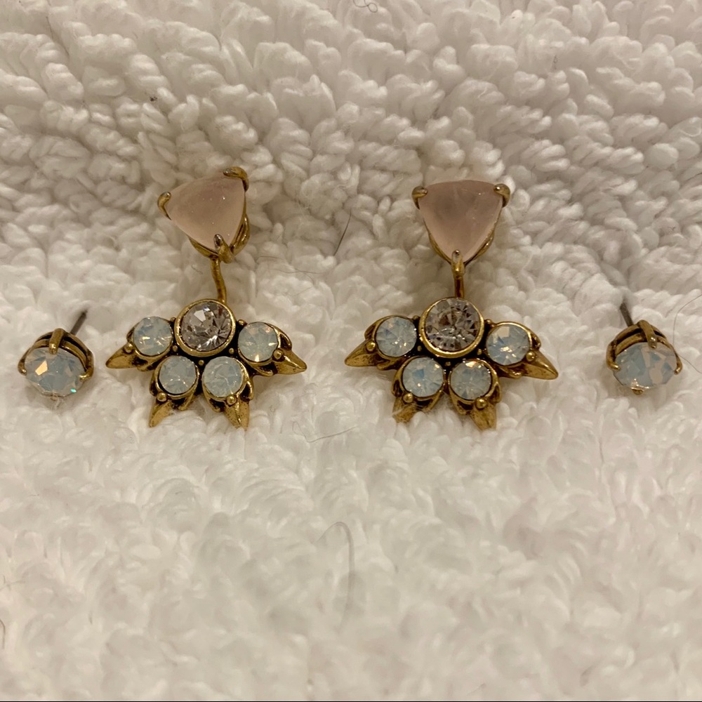Stella and Dot two in one earrings
